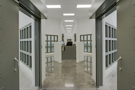 Symmetrical Hallway Area with Doors on Either Side